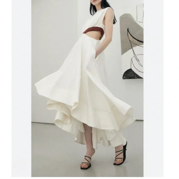 knee length dresses for ladies Mimosa Cut Out Midi Dress main image 1